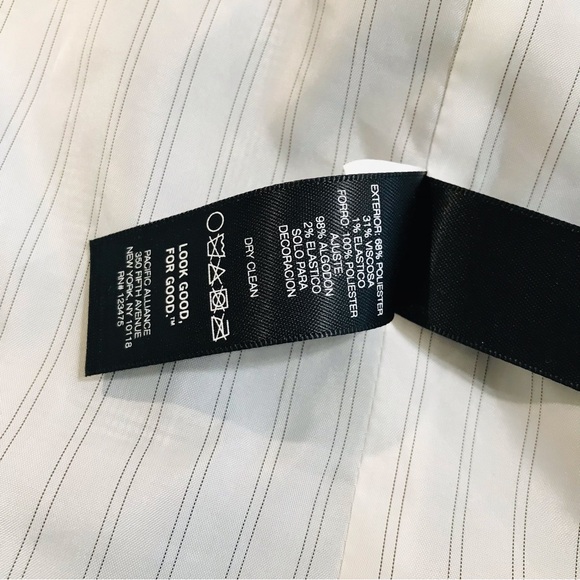 Kenneth Cole Denim Lapel Glen Plaid Blazer Sz US S - Picture 16 of 17